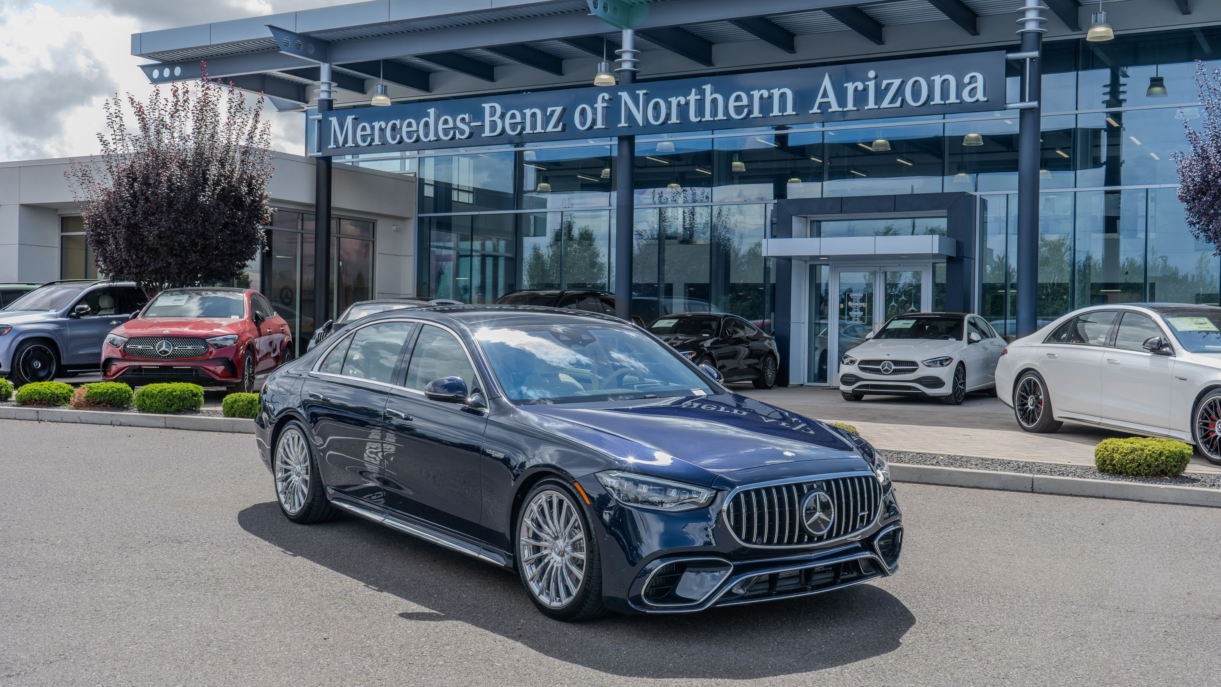 Blue 2025 Mercedes-Benz S-Class Sedan All-Wheel Drive 9-Speed Automatic