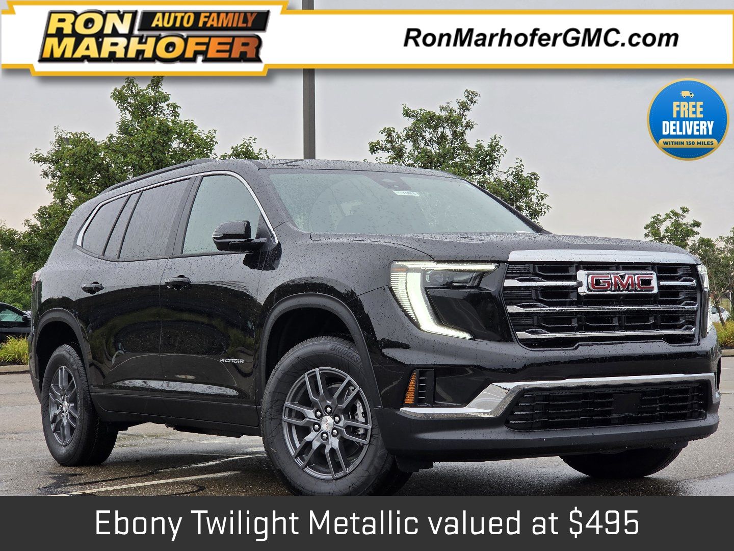 Black (Ebony Twilight Metallic) 2026 GMC Acadia SUV / Crossover Four-Wheel Drive 8-Speed Automatic