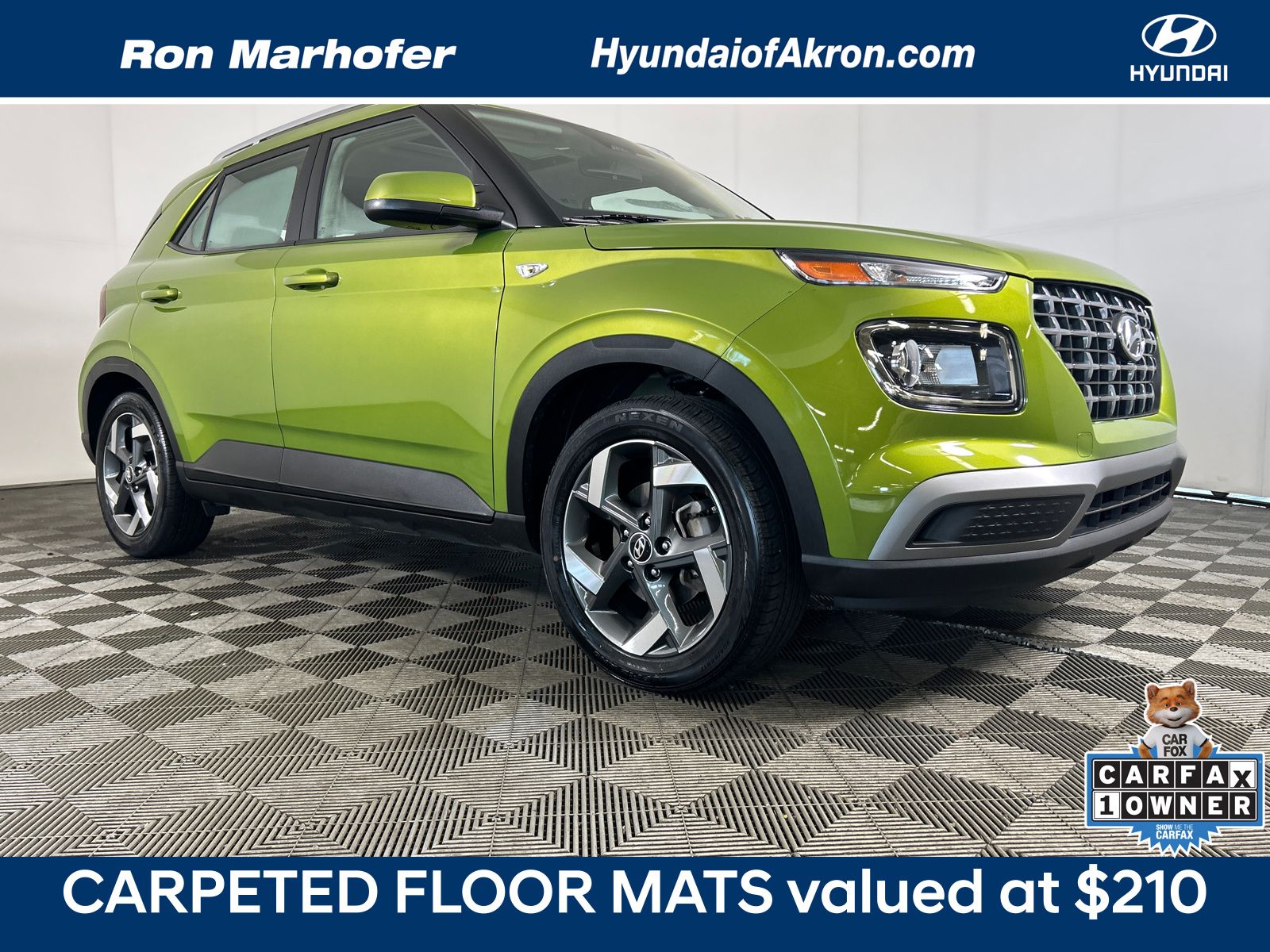 Green Apple 2023 Hyundai Venue SUV / Crossover Front-Wheel Drive Continuously Variable Transmission
