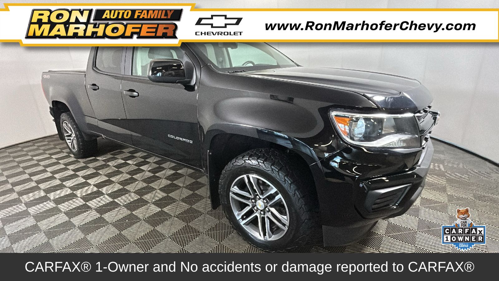 Black 2022 Chevrolet Colorado Pickup Truck Four-Wheel Drive 8-Speed Automatic