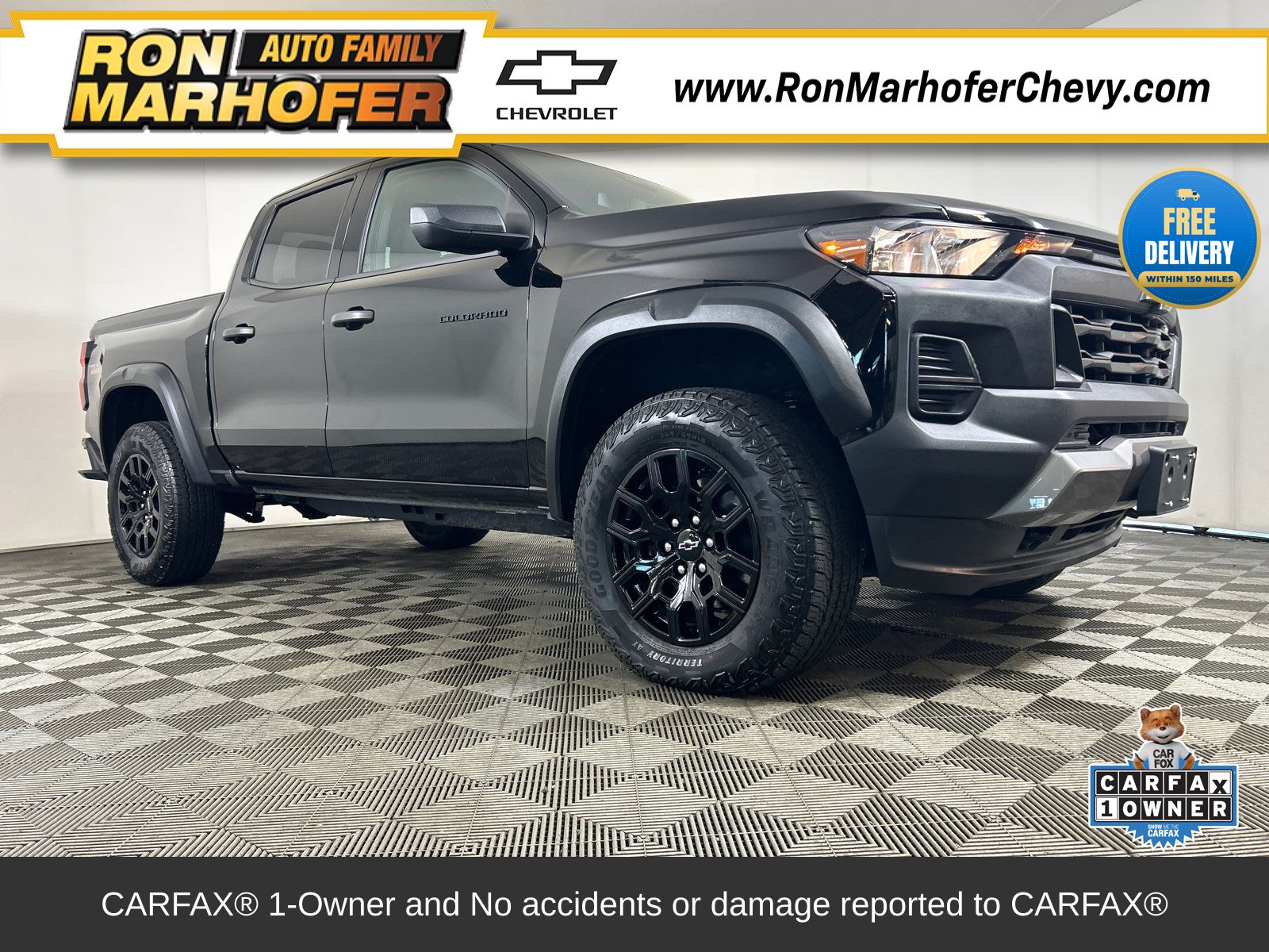 Black 2024 Chevrolet Colorado Pickup Truck Four-Wheel Drive 8-Speed Automatic