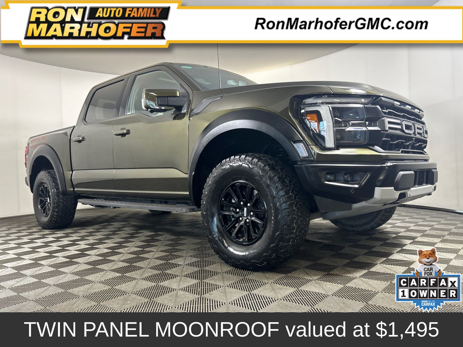 Green 2024 Ford F-150 Pickup Truck Four-Wheel Drive Automatic