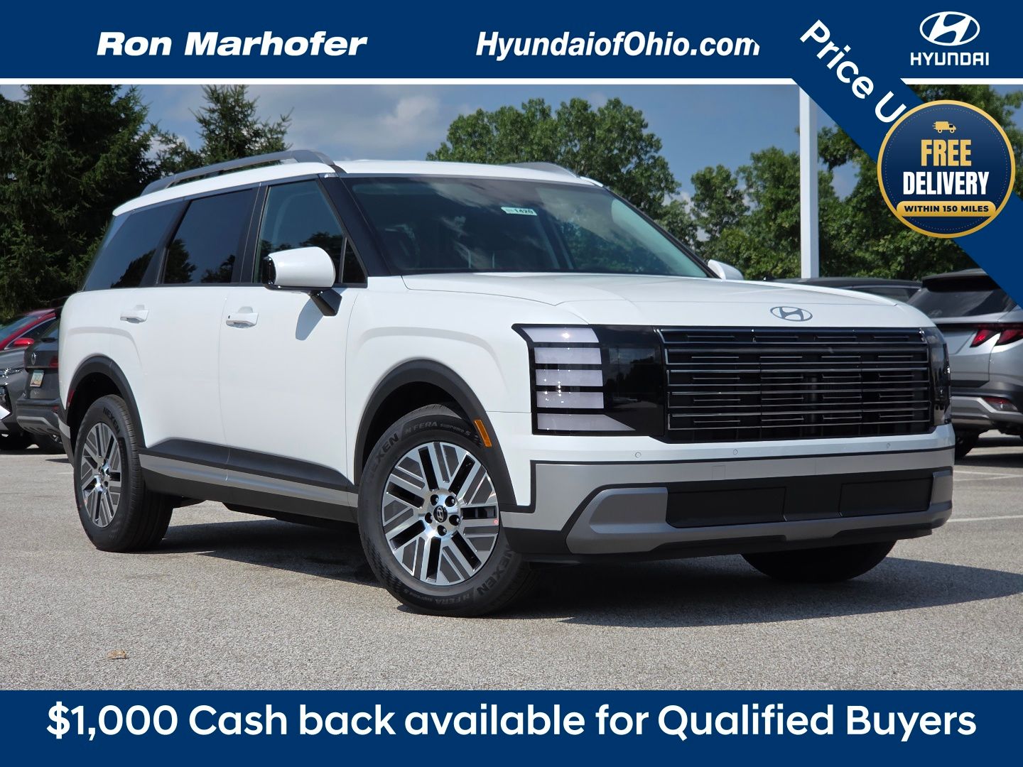 Creamy White Pearl 2026 Hyundai Palisade Hybrid SUV / Crossover All-Wheel Drive 6-Speed Automatic