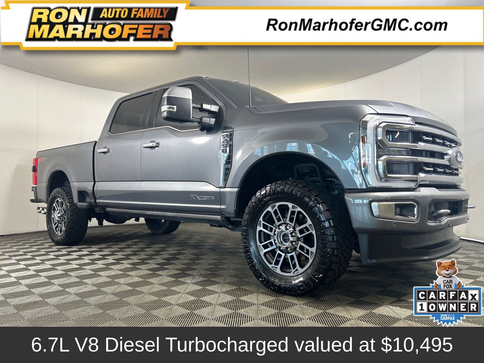 Gray Metallic 2024 Ford F-250 Super Duty Pickup Truck Four-Wheel Drive Automatic