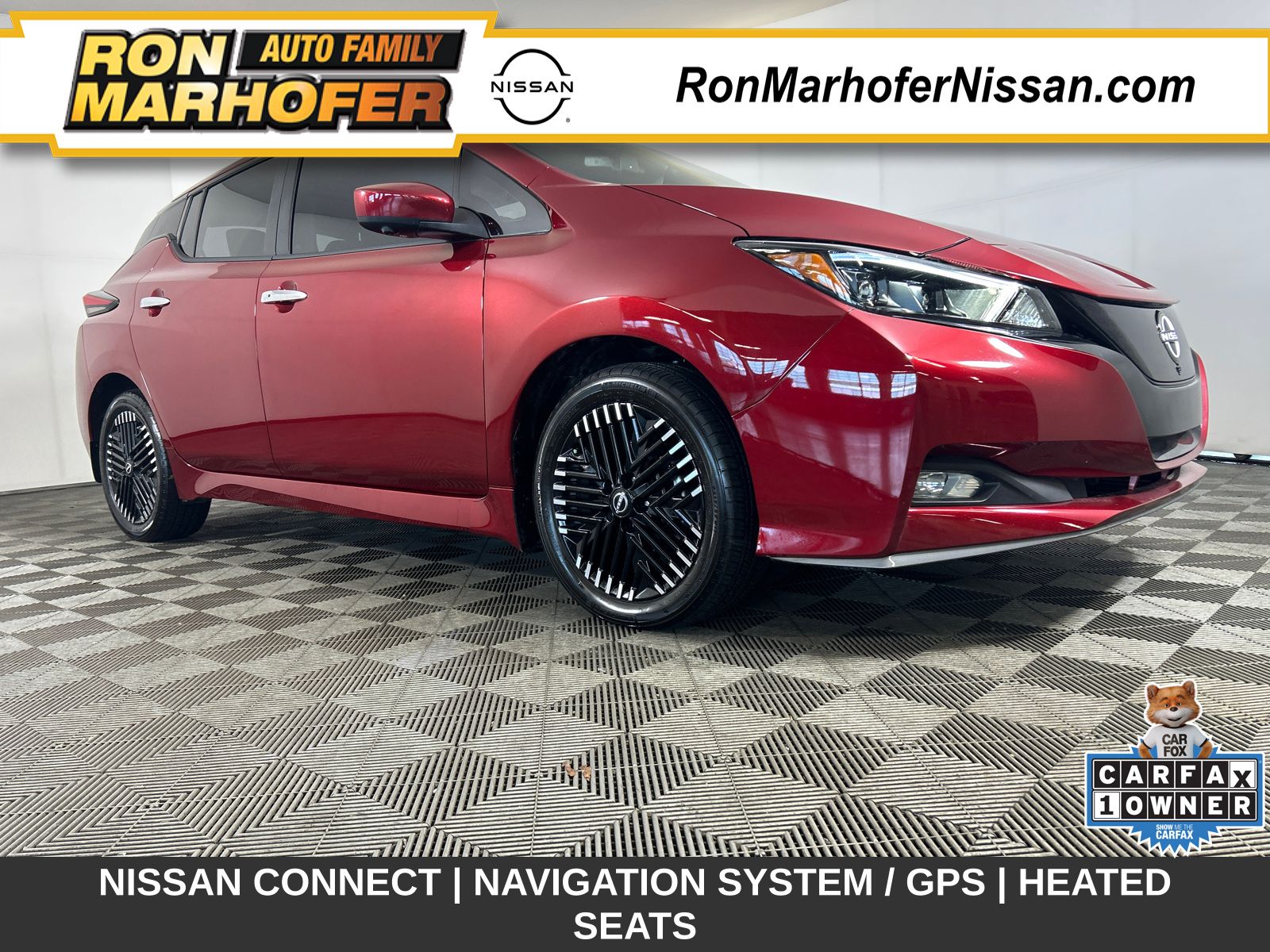 Red (Scarlet Ember Tintcoat) 2023 Nissan LEAF Hatchback Front-Wheel Drive Automatic