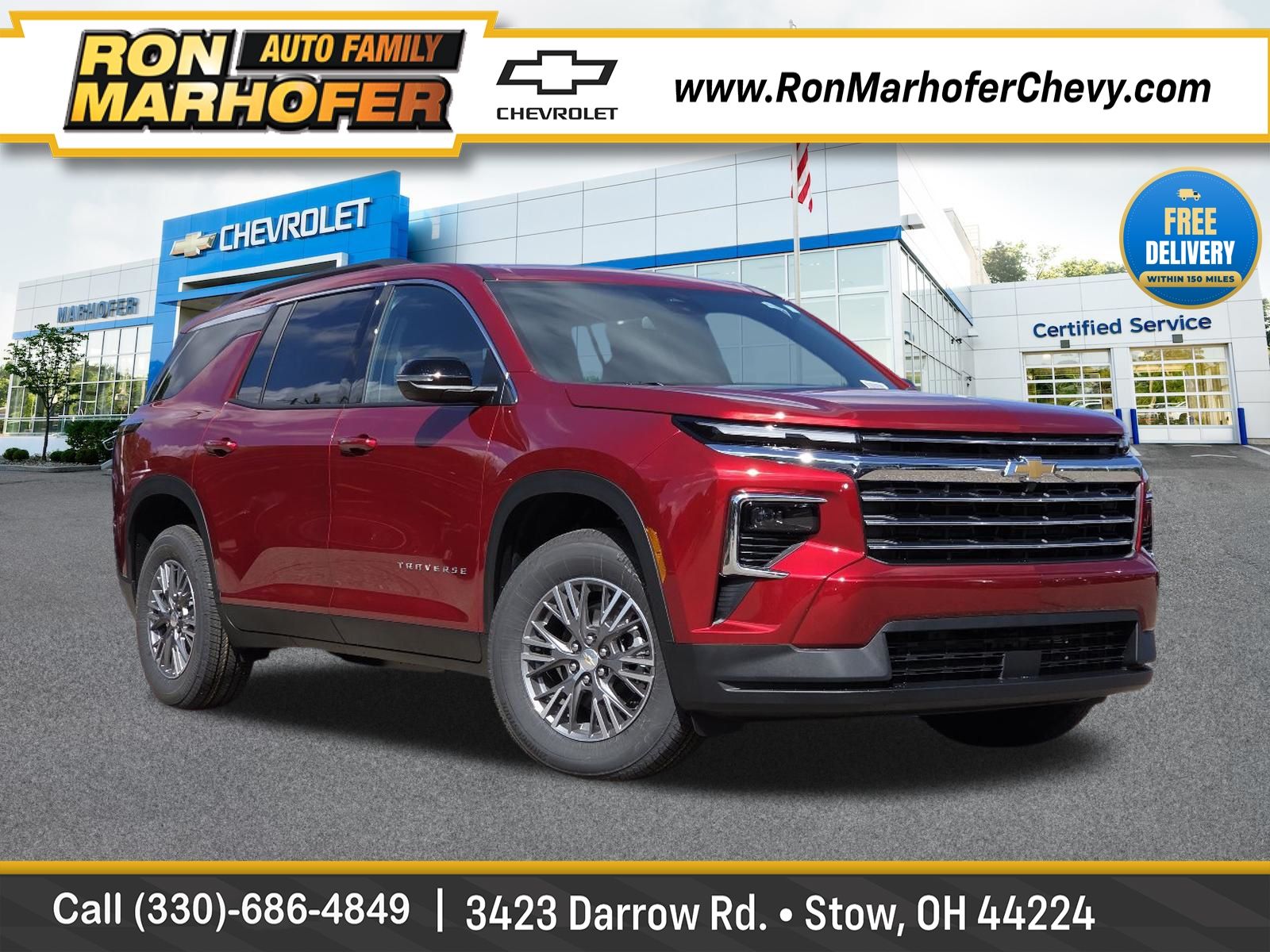 Radiant Red Tintcoat 2027 Chevrolet Traverse SUV / Crossover Four-Wheel Drive 8-Speed Automatic