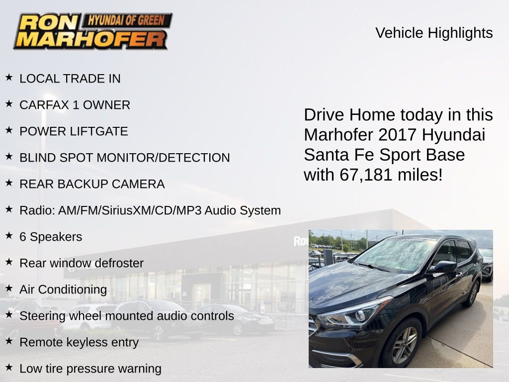 2017 Twilight Black Hyundai Santa Fe Sport 2.4 Base AWD SUV