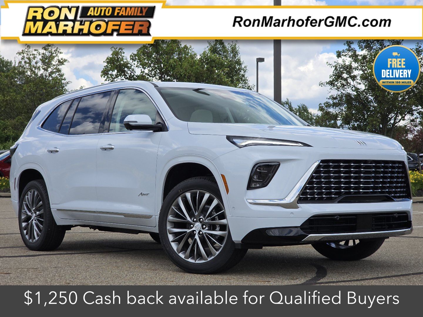 Iridescent White Tricoat 2026 Buick Enclave SUV / Crossover Four-Wheel Drive 8-Speed Automatic