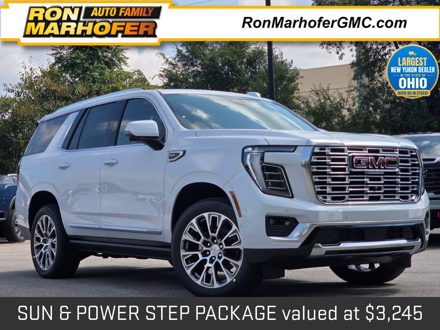 Glacier White Tricoat 2026 GMC Yukon SUV / Crossover Four-Wheel Drive 