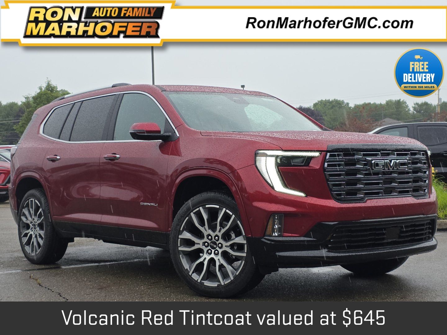 Volcanic Red Tintcoat 2026 GMC Acadia SUV / Crossover Four-Wheel Drive 8-Speed Automatic
