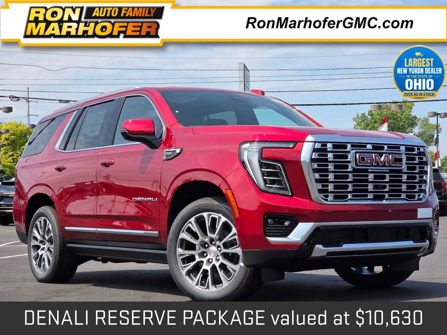 Volcanic Red Tintcoat 2026 GMC Yukon SUV / Crossover Four-Wheel Drive