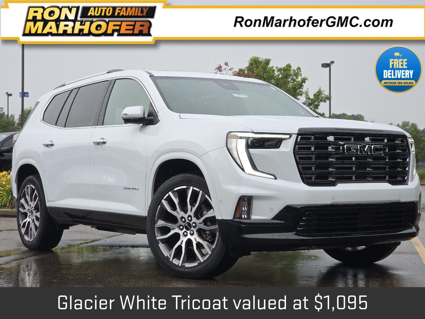 Glacier White Tricoat 2026 GMC Acadia SUV / Crossover Four-Wheel Drive 8-Speed Automatic