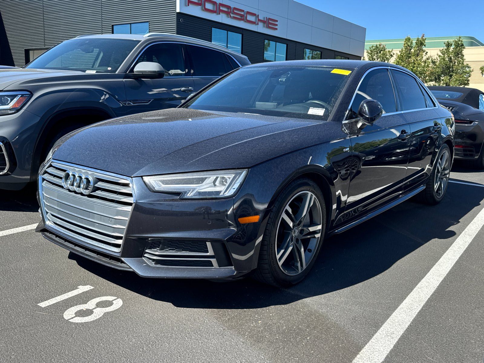 Moonlight Blue 2018 Audi A4 Sedan All-Wheel Drive 7-Speed Automatic