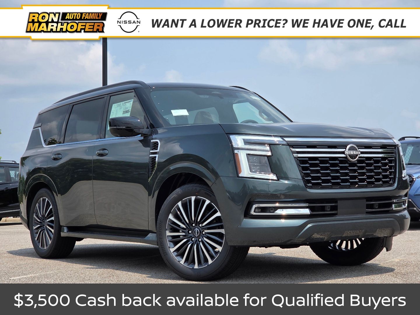 Black (Alpine Metallic/Super Blk) 2026 Nissan Armada SUV / Crossover Four-Wheel Drive 9-Speed Automatic