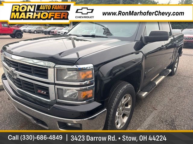Black 2014 Chevrolet Silverado 1500 Pickup Truck Four-Wheel Drive 6-Speed Automatic Overdrive