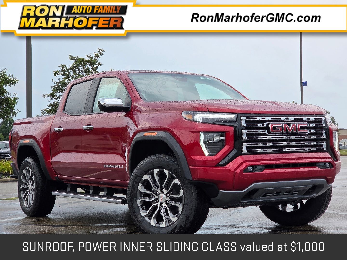 Volcanic Red Tintcoat 2026 GMC Canyon Pickup Truck Four-Wheel Drive 8-Speed Automatic
