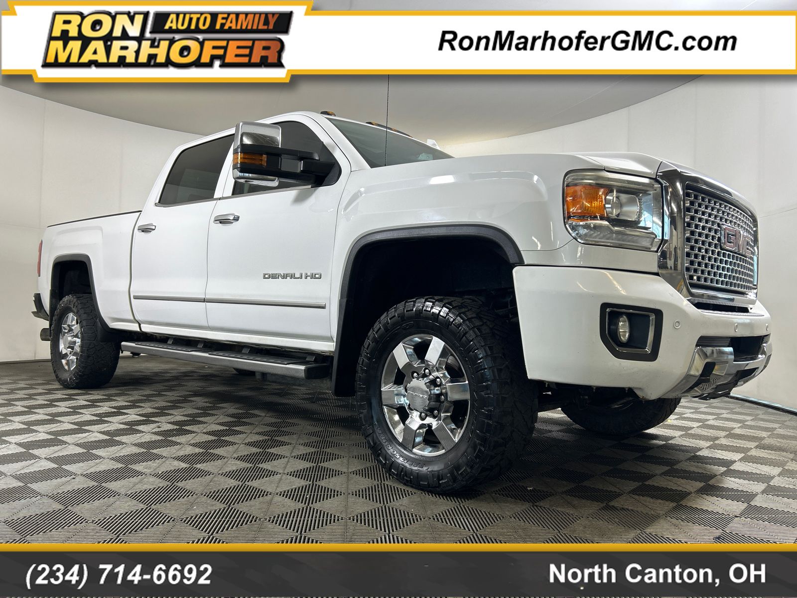 White 2015 GMC Sierra 3500HD Pickup Truck Four-Wheel Drive 6-Speed Automatic