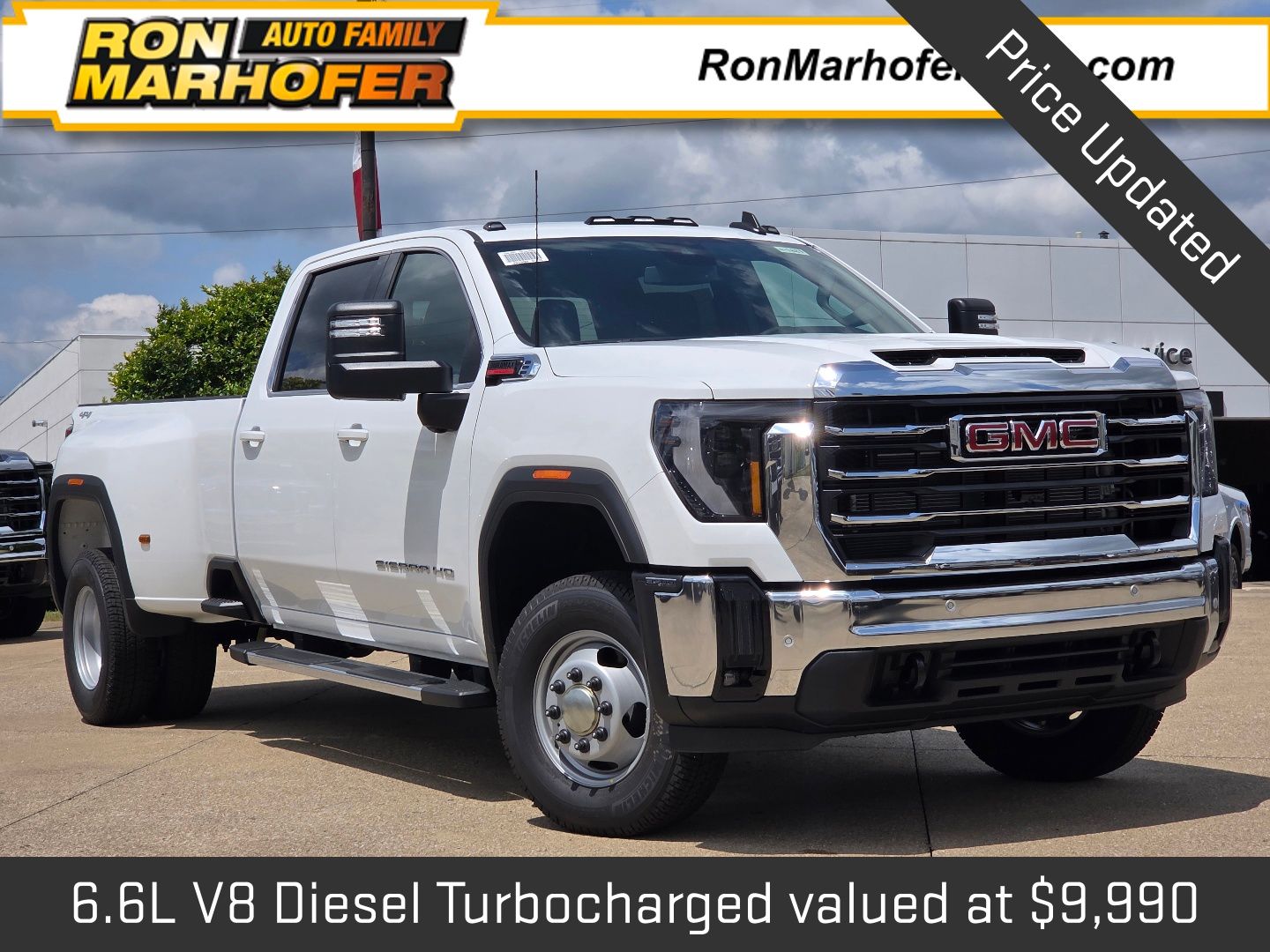 Summit White 2026 GMC Sierra 3500HD Pickup Truck Four-Wheel Drive Automatic