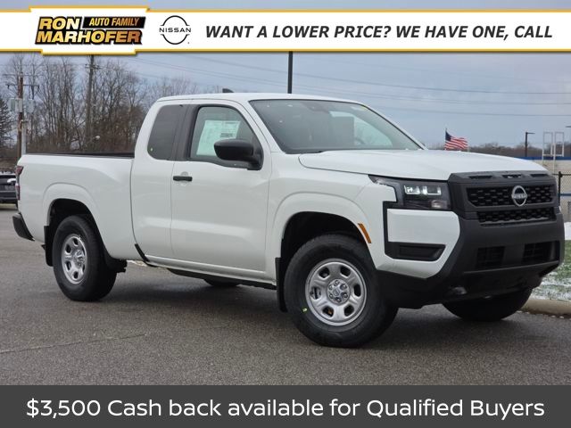 Glacier White 2026 Nissan Frontier Pickup Truck Four-Wheel Drive 9-Speed Automatic Overdrive