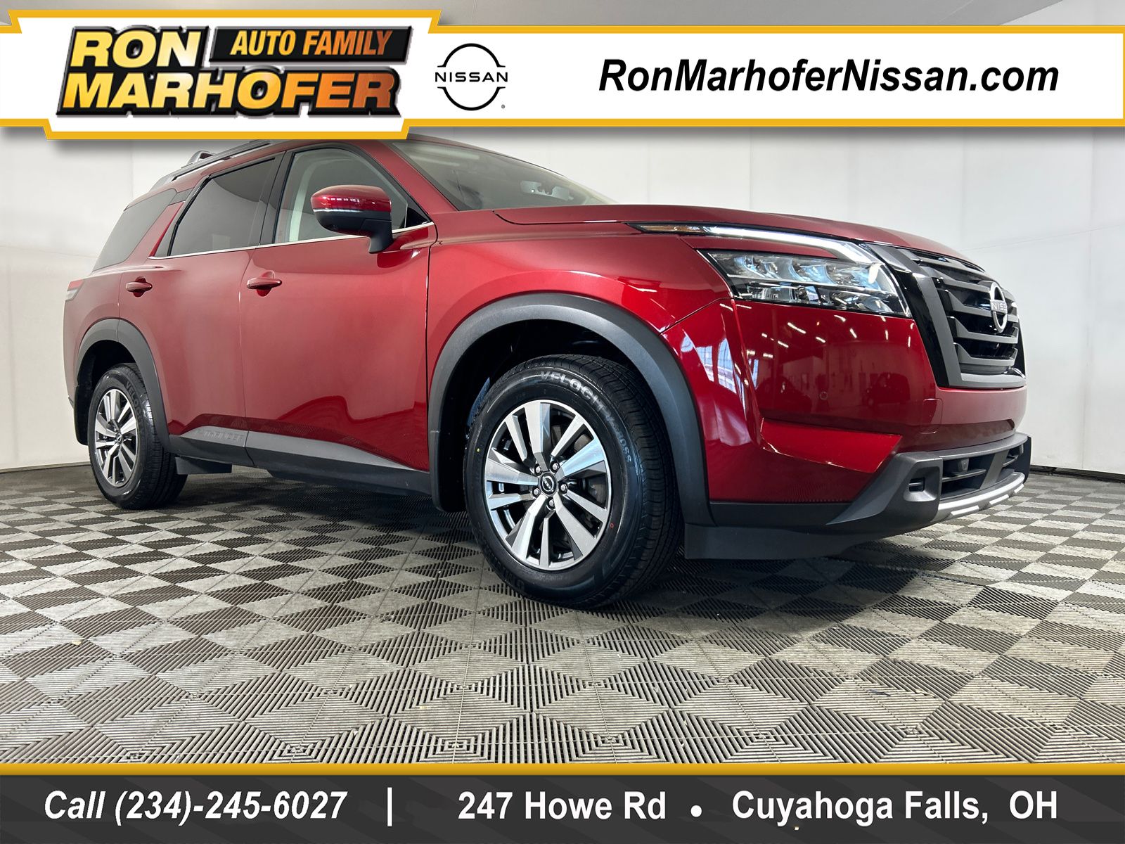 Red (Scarlet Ember Tintcoat) 2023 Nissan Pathfinder SUV / Crossover All-Wheel Drive 9-Speed Automatic