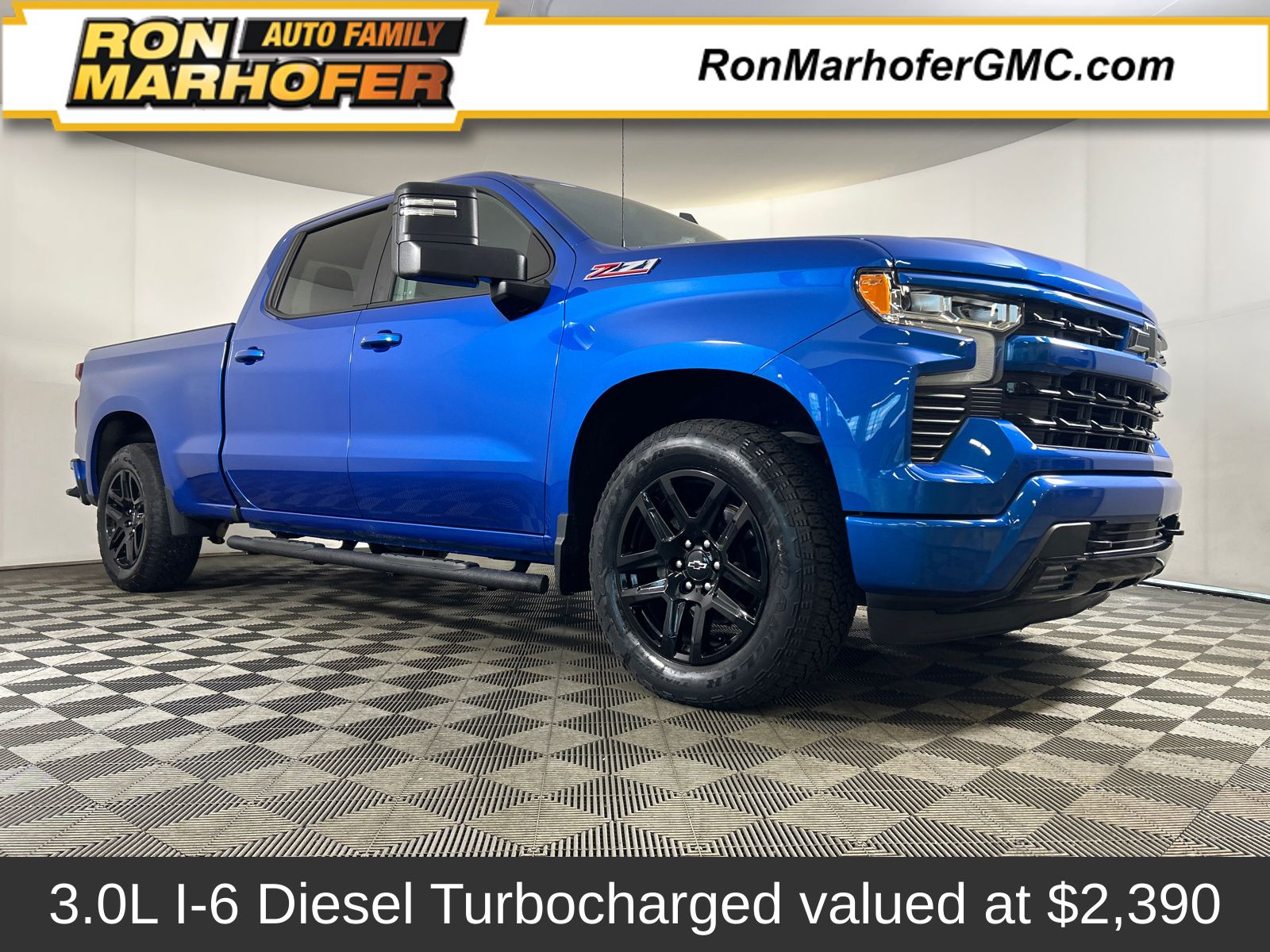 Glacier Blue Metallic 2023 Chevrolet Silverado 1500 Pickup Truck Four-Wheel Drive Automatic