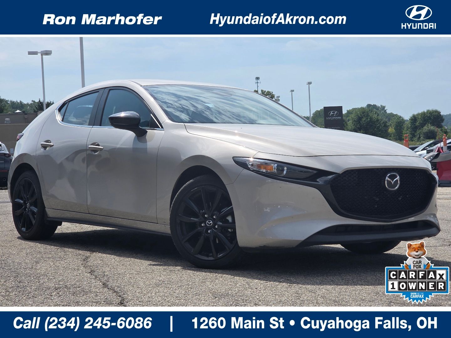 Gray (Platinum Quartz Metallic) 2025 Mazda MAZDA3 Hatchback Front-Wheel Drive Automatic