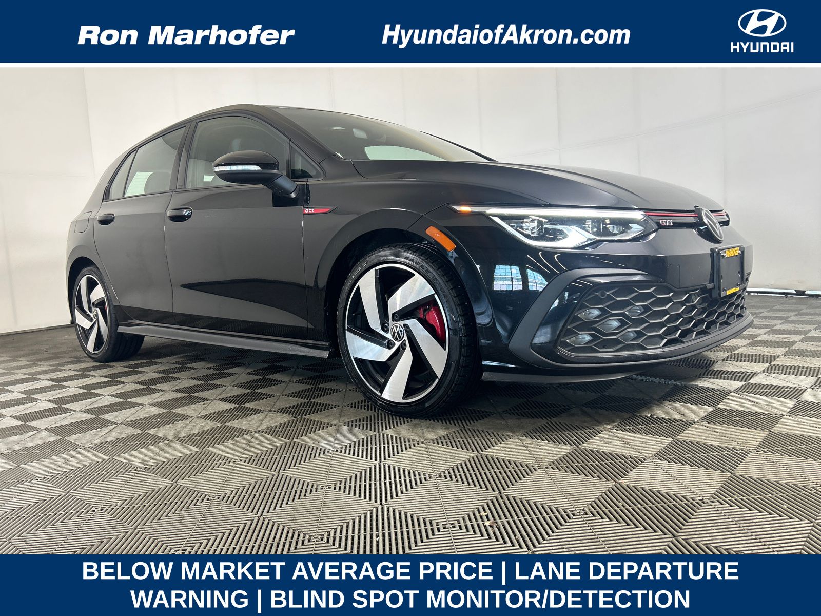 Deep Black Pearl 2024 Volkswagen Golf GTI Hatchback Front-Wheel Drive Automatic