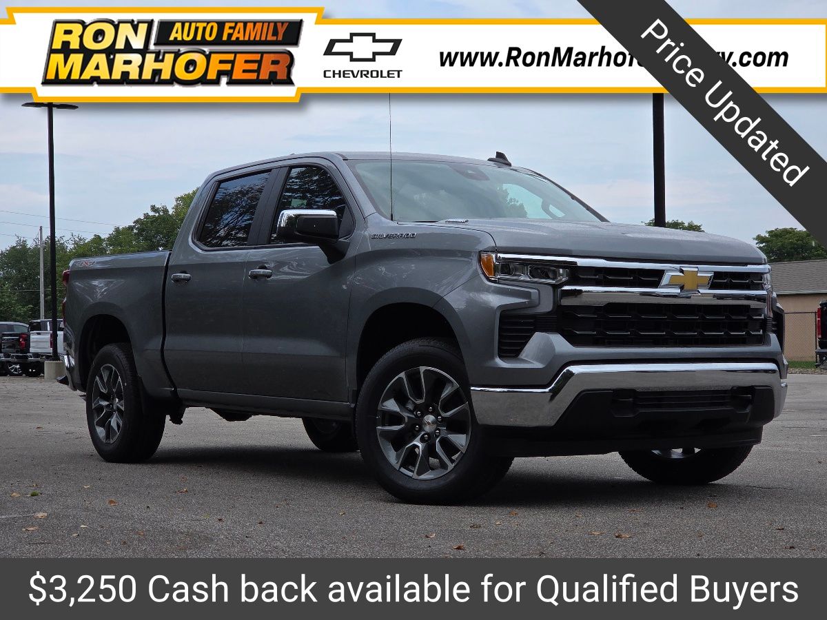 Sterling Gray Metallic 2026 Chevrolet Silverado 1500 Pickup Truck Four-Wheel Drive 8-Speed Automatic
