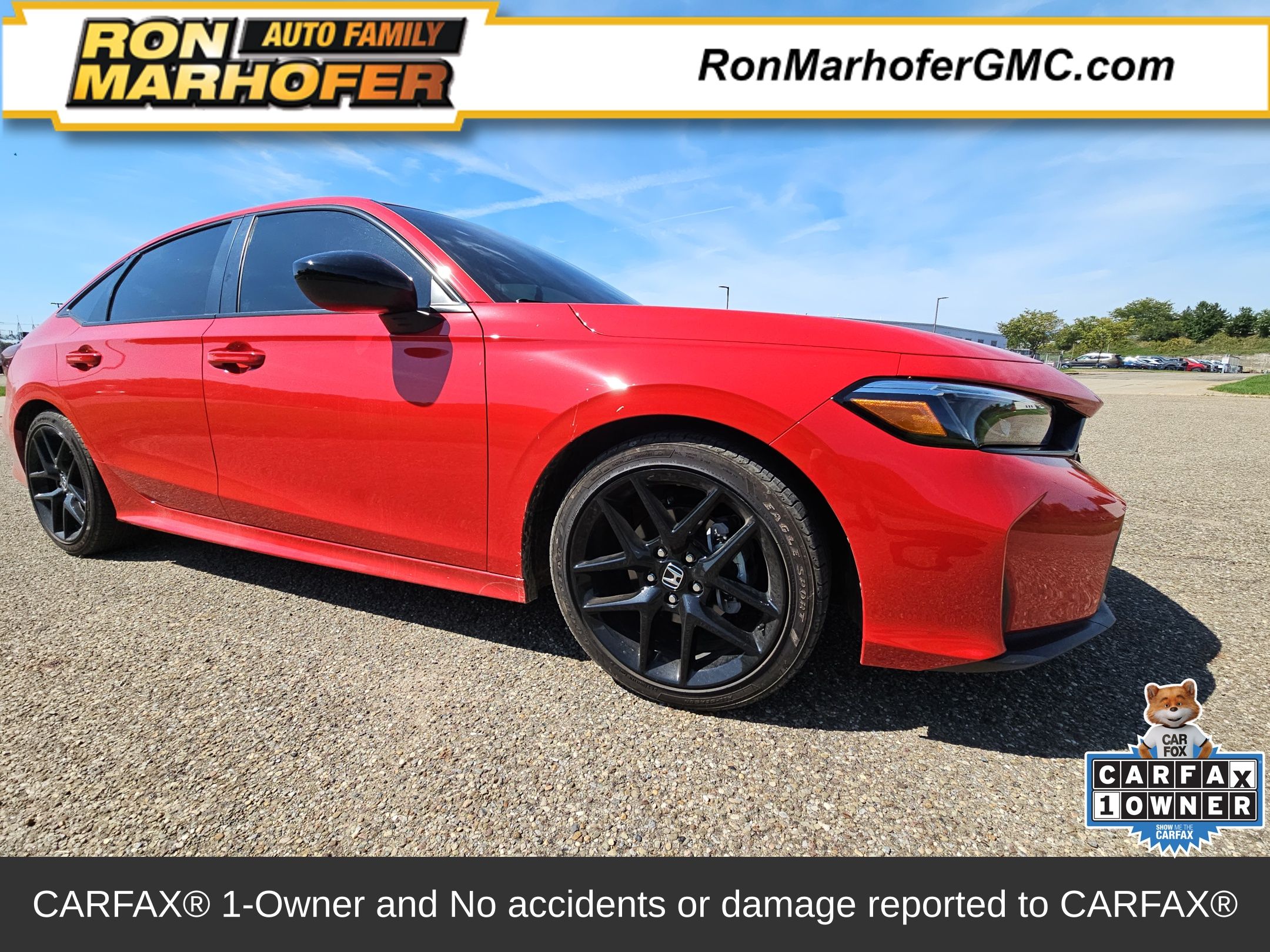 Red 2026 Honda Civic Sedan Front-Wheel Drive Continuously Variable Transmission