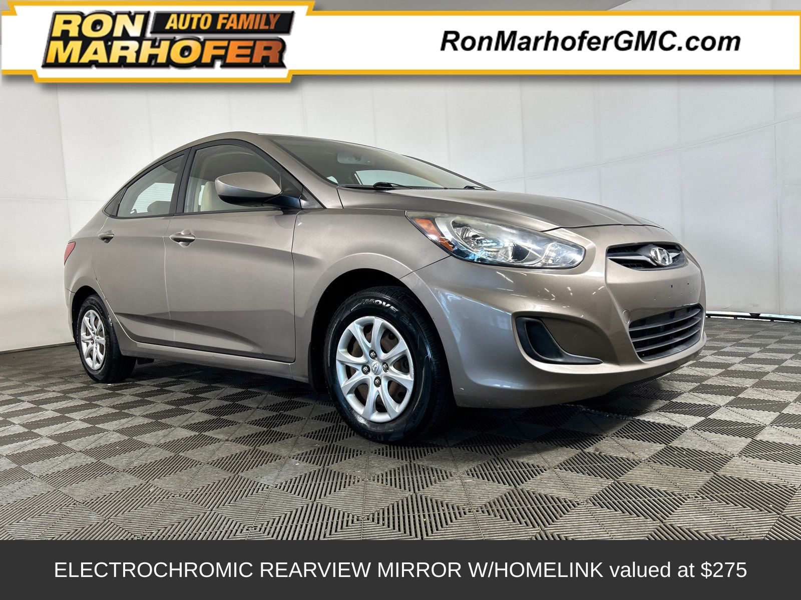 Mocha Bronze 2013 Hyundai Accent Sedan Front-Wheel Drive 6-Speed Manual