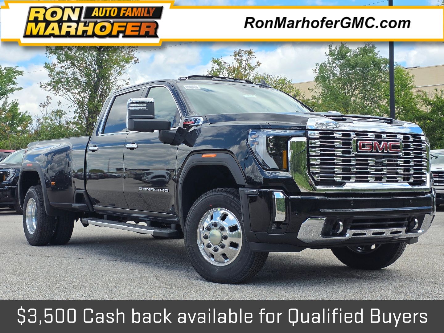 Onyx Black 2026 GMC Sierra 3500HD Pickup Truck Four-Wheel Drive Automatic