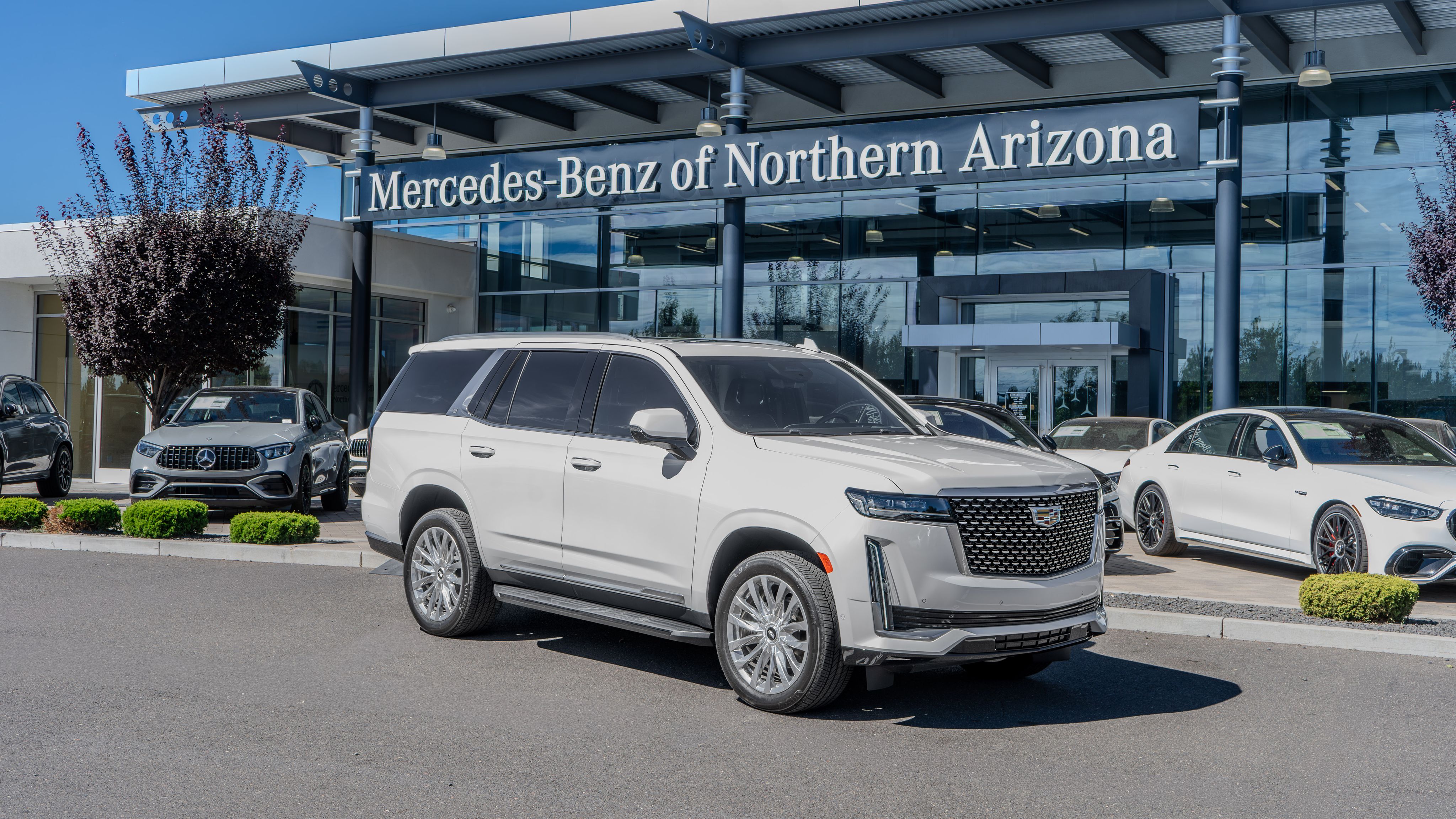 Crystal White Tricoat 2024 Cadillac Escalade SUV / Crossover Four-Wheel Drive Automatic