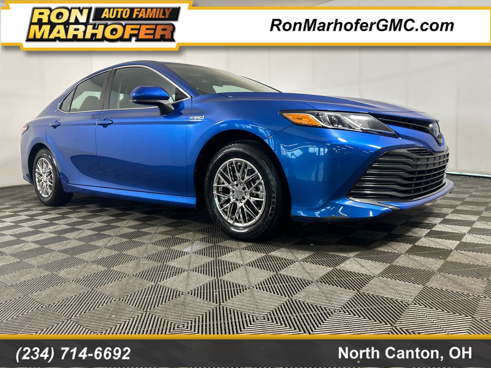 Blue Streak Metallic 2020 Toyota Camry Hybrid Sedan Front-Wheel Drive Continuously Variable Transmission