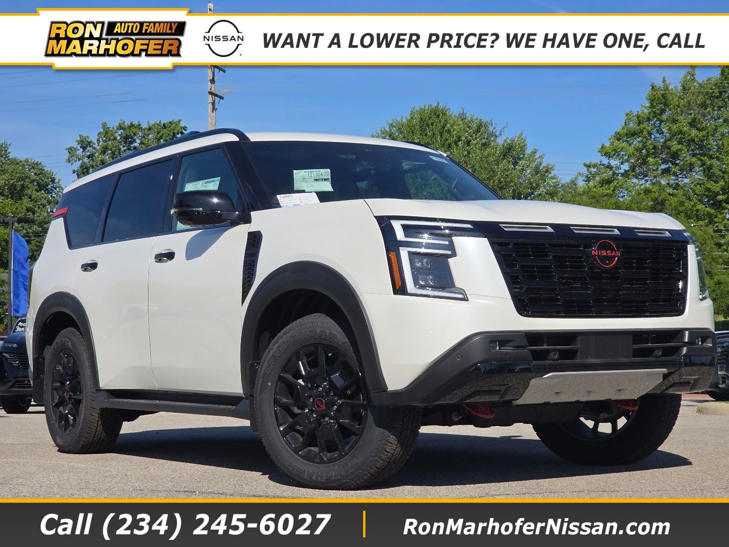 Aspen White Tricoat 2026 Nissan Armada SUV / Crossover Four-Wheel Drive 9-Speed Automatic