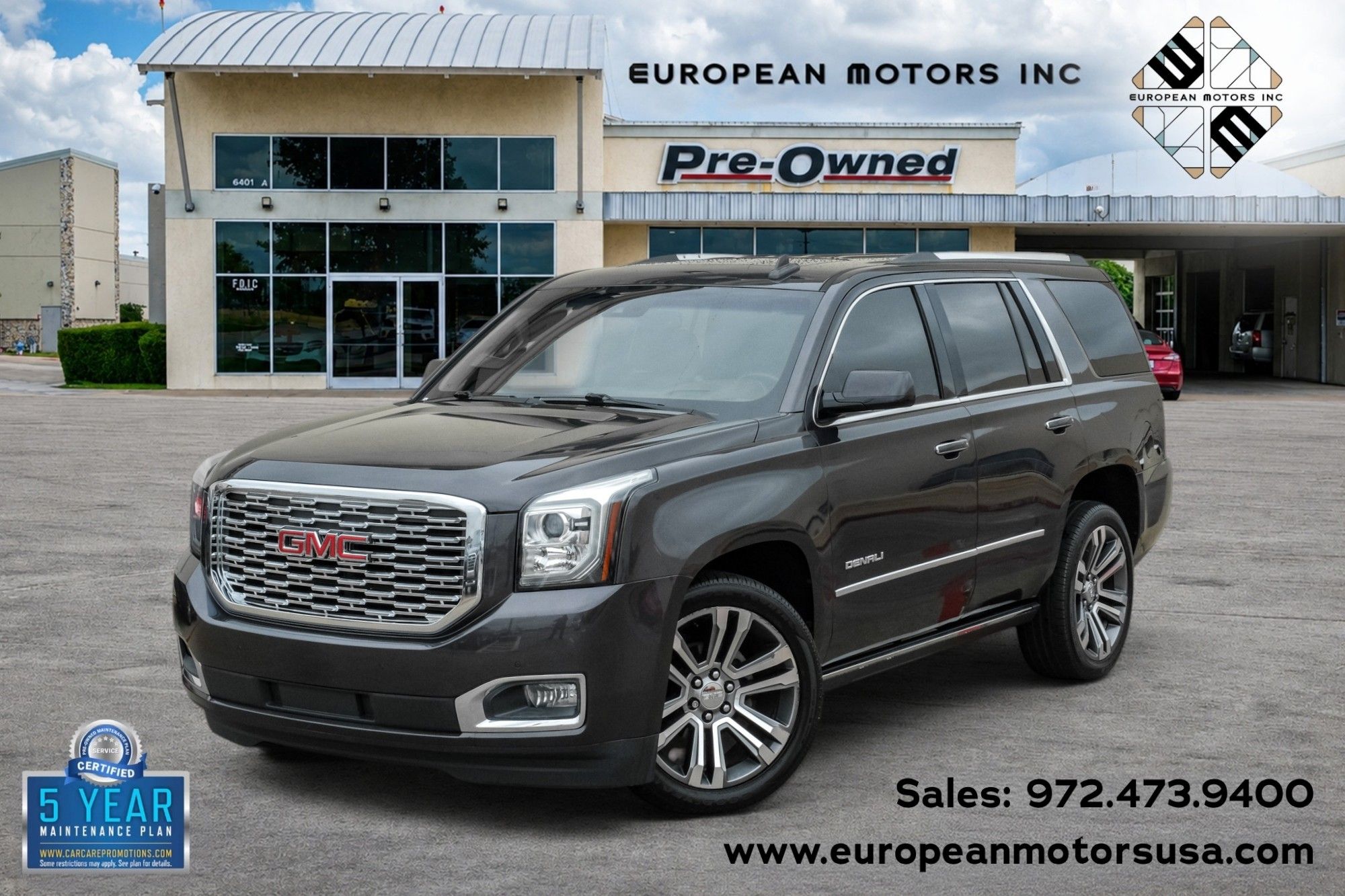 Gray (Iridium Metallic) 2018 GMC Yukon SUV / Crossover 4X2 