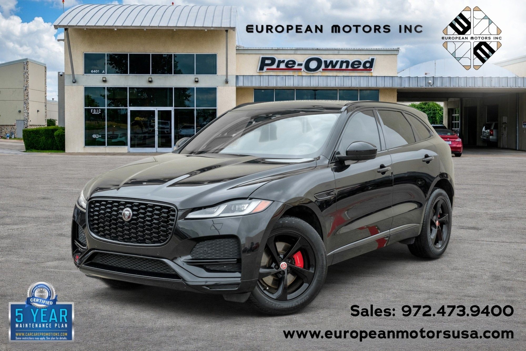 Santorini Black 2022 Jaguar F-PACE SUV / Crossover All-Wheel Drive 8-Speed Automatic
