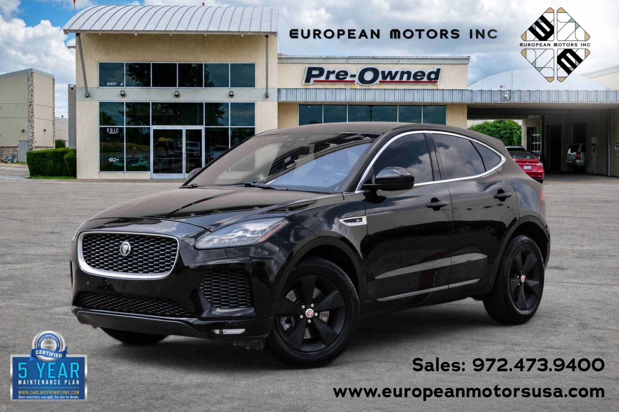 Farallon Black Premium Metallic 2018 Jaguar E-PACE SUV / Crossover All-Wheel Drive 9-Speed Automatic