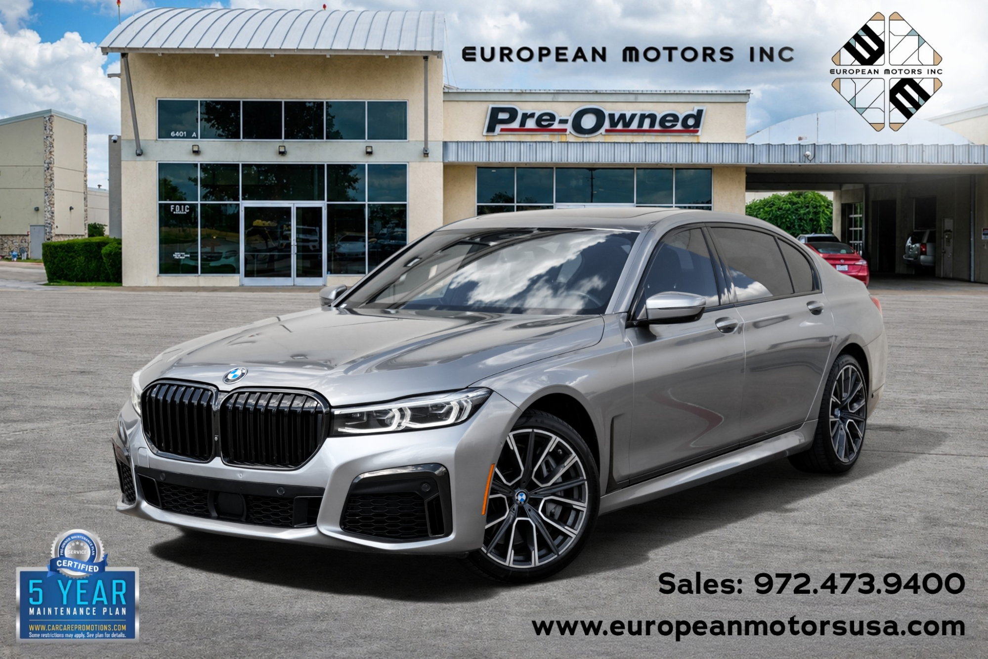 Donington Gray Metallic 2022 BMW 7 Series Sedan All-Wheel Drive 8-Speed Automatic