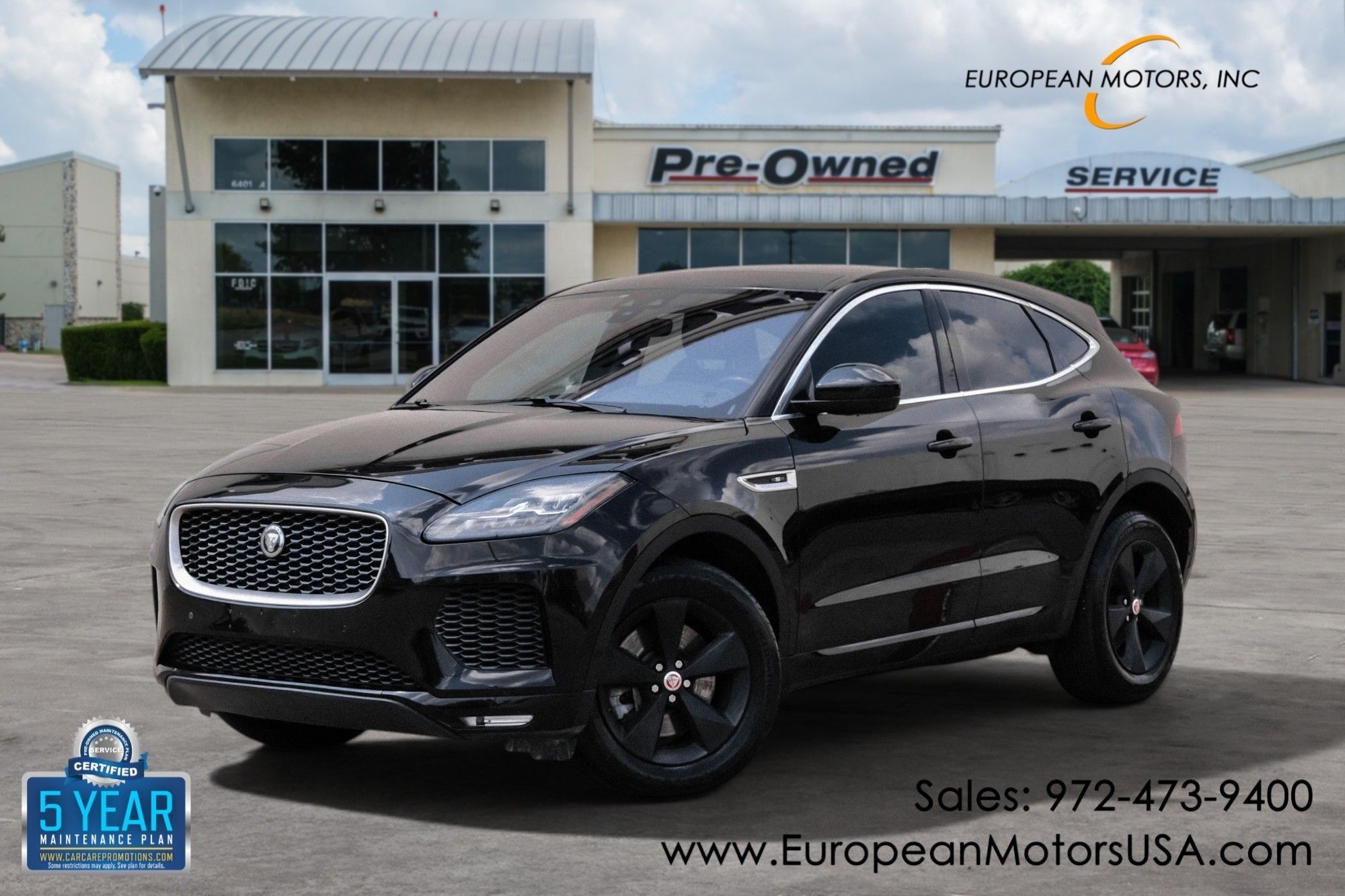Farallon Black Premium Metallic 2018 Jaguar E-PACE SUV / Crossover All-Wheel Drive 9-Speed Automatic