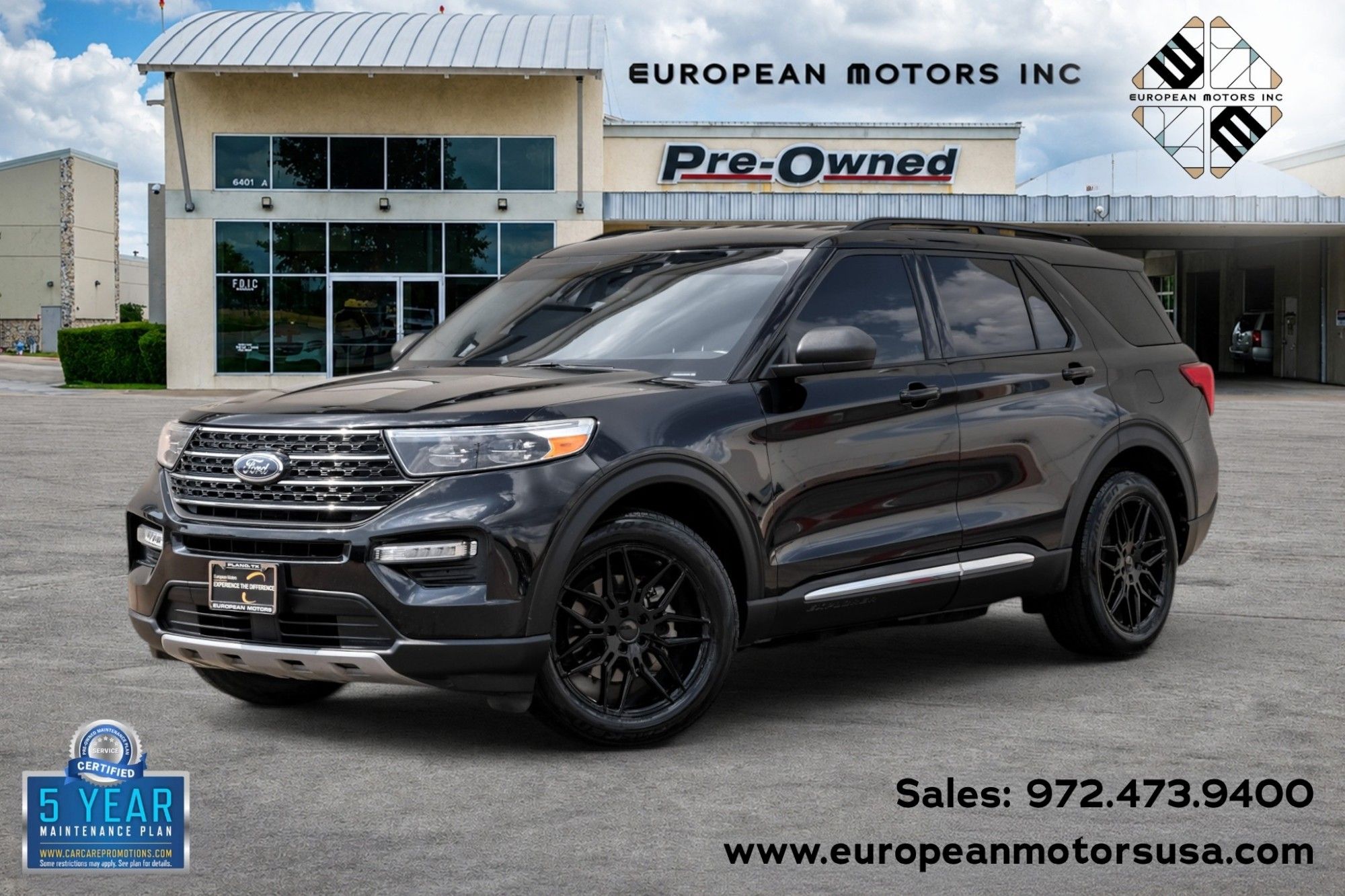 Agate Black Metallic 2020 Ford Explorer SUV / Crossover Rear-Wheel Drive Automatic