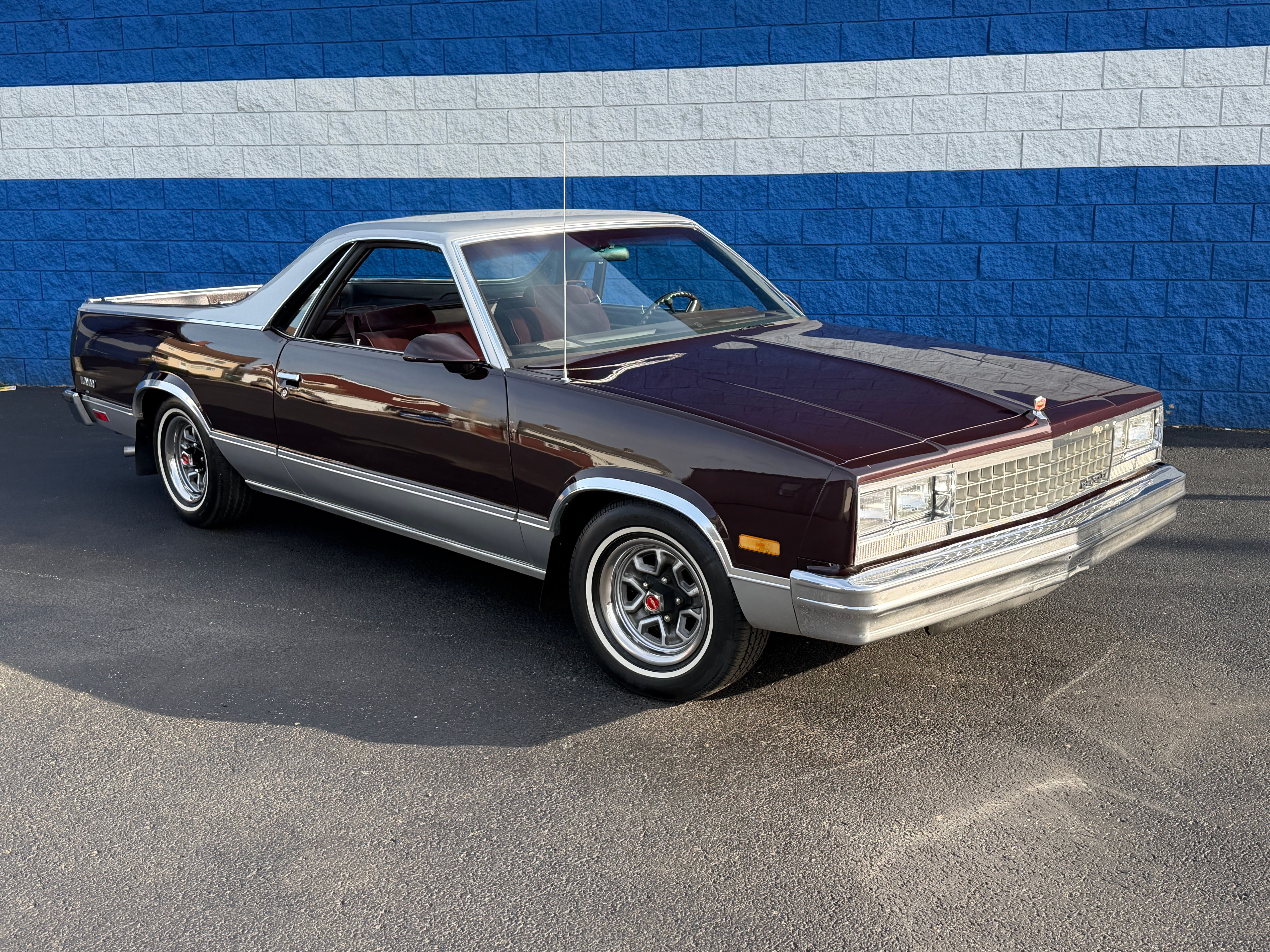 Red (Maroon / Silver) 1986 Chevrolet El Camino Coupe  Automatic