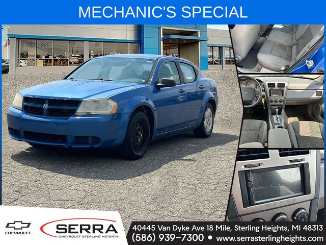 Marathon Blue Pearl 2008 Dodge Avenger Sedan Front-Wheel Drive 4-Speed Automatic