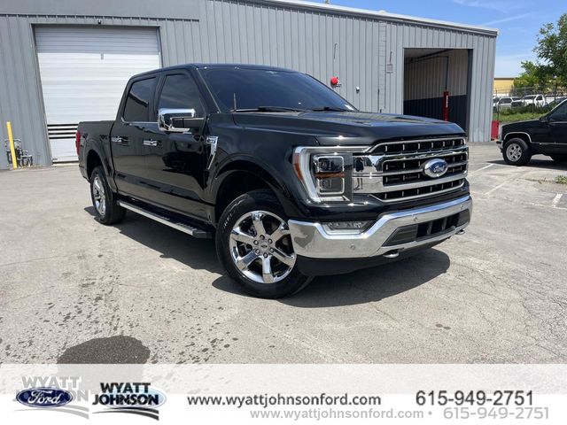 Black Metallic 2023 Ford F-150 Lariat SuperCrew 4WD Pickup Truck Four-Wheel Drive Automatic