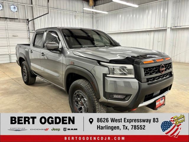 Gray (Gun Metallic) 2025 Nissan Frontier Pickup Truck Four-Wheel Drive 9-Speed Automatic Overdrive