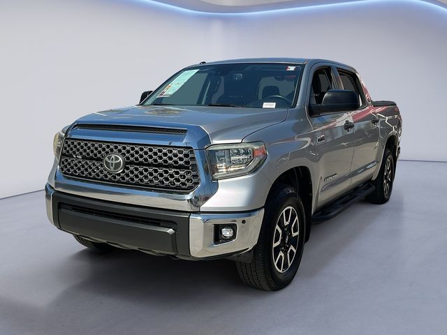 Silver Sky Metallic 2018 Toyota Tundra SR5 CrewMax 5.7L 4WD Pickup Truck Four-Wheel Drive 6-Speed Automatic Overdrive