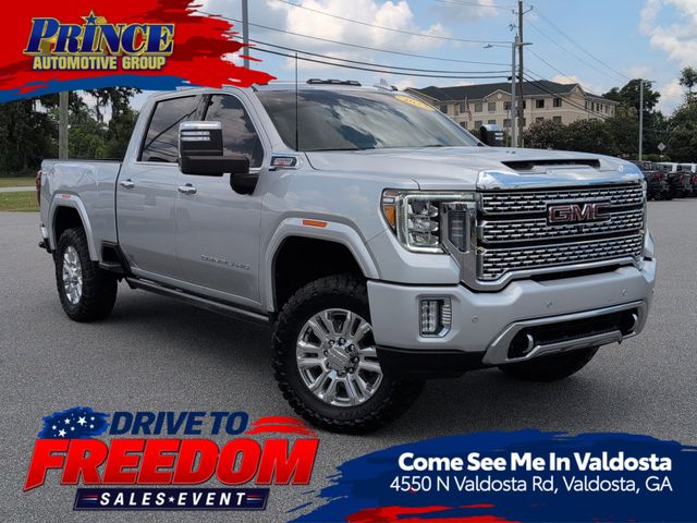 Quicksilver Metallic 2022 GMC Sierra 2500HD Denali Crew Cab 4WD Pickup Truck Four-Wheel Drive Automatic