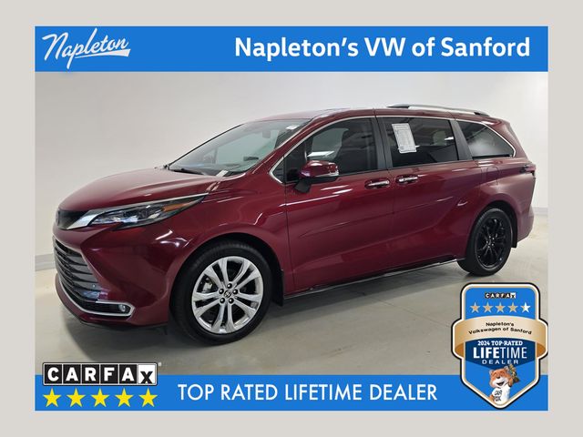 Red (Ruby Flare Pearl) 2024 Toyota Sienna Minivan Front-Wheel Drive Continuously Variable Transmission