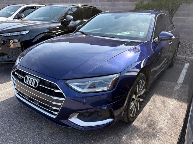 Navarra Blue Metallic 2022 Audi A4 Sedan All-Wheel Drive 7-Speed Automatic