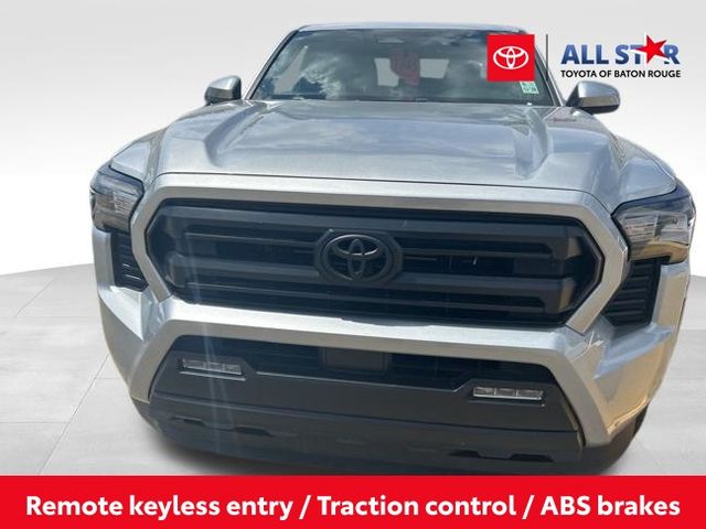 Celestial Silver Metallic 2024 Toyota Tacoma SR5 Double Cab 4WD Pickup Truck Four-Wheel Drive 8-Speed Automatic