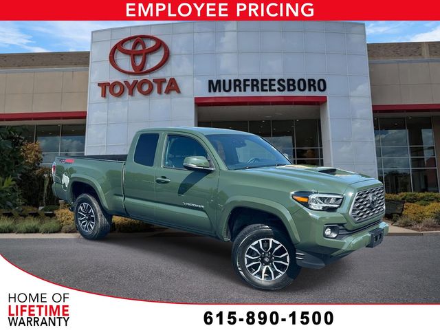 Army Green 2022 Toyota Tacoma Pickup Truck Four-Wheel Drive 6-Speed Automatic
